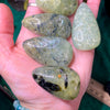 Prehnite & Epidote - Tumbled Stone, Large Tumble / Small Palm Stone! Choose your own ♥ (B29)