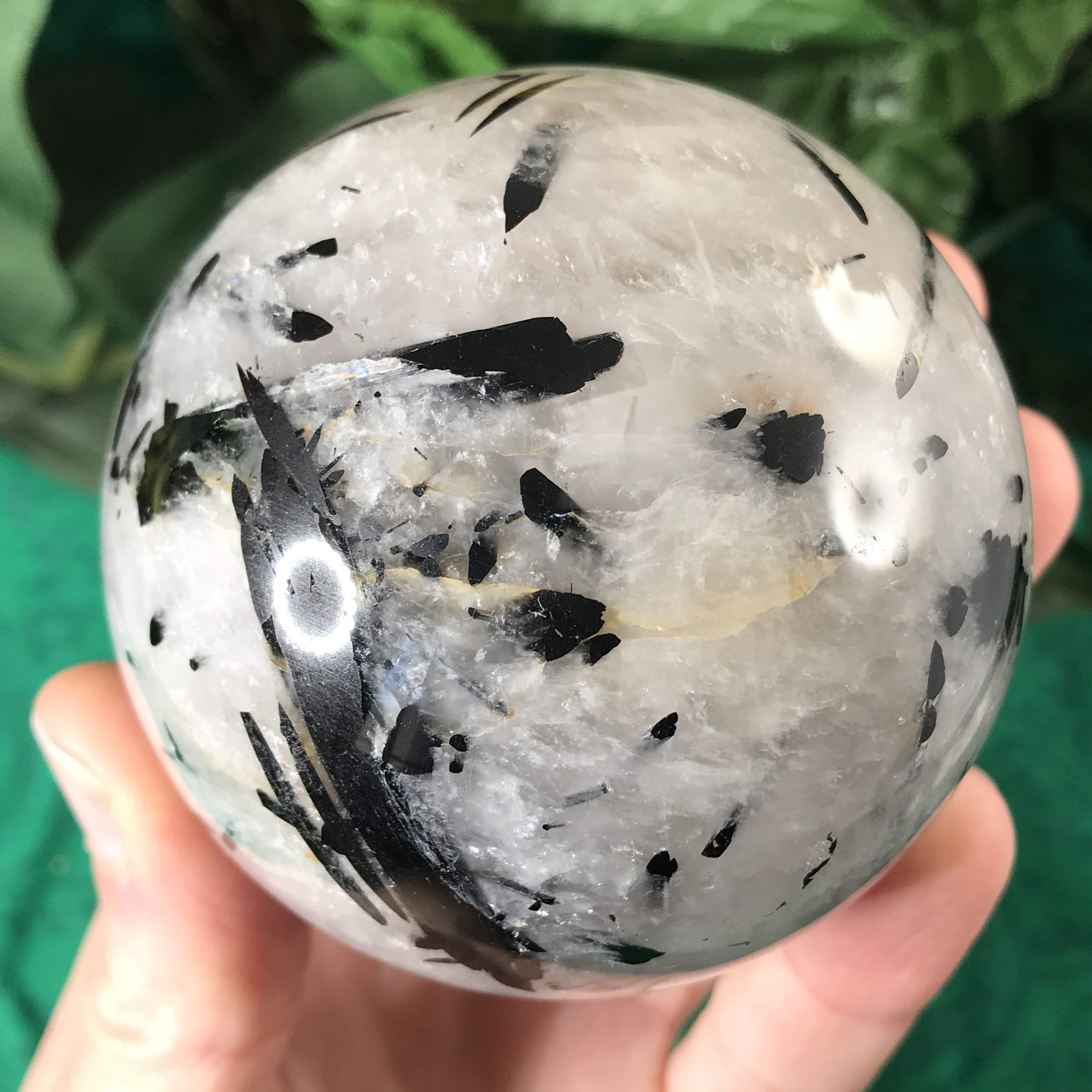 Black Tourmalinated Quartz!