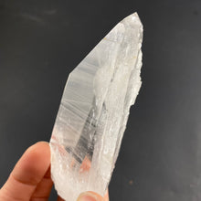 Load image into Gallery viewer, Colombian Quartz - Stellar Gorgeous Colombian Quartz &quot;Lemurian&quot; Laser Wand / Point with Elestial Growth! C323