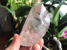 Load image into Gallery viewer, Clear Quartz Natural Crystal Wand with Etching &amp; Rainbows