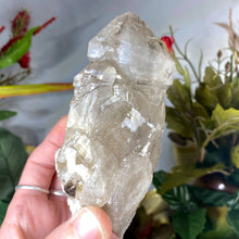 Load image into Gallery viewer, Smoky Quartz - Light Smoky Elestial Quartz! Etching, Rainbow, and a touch of Citrine?! (#444)
