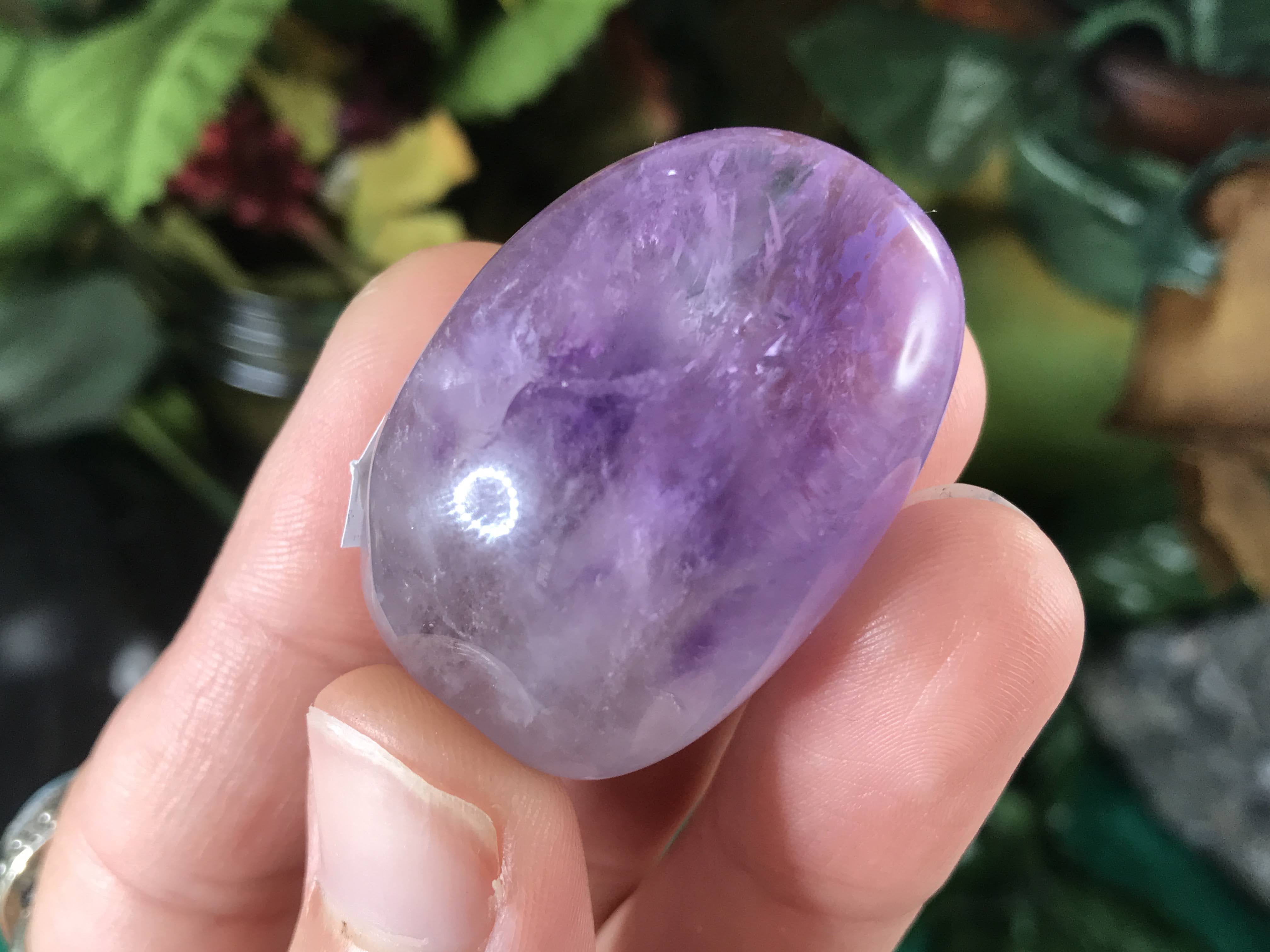 Amethyst! High Quality Amethyst Palm Stones! #146-150