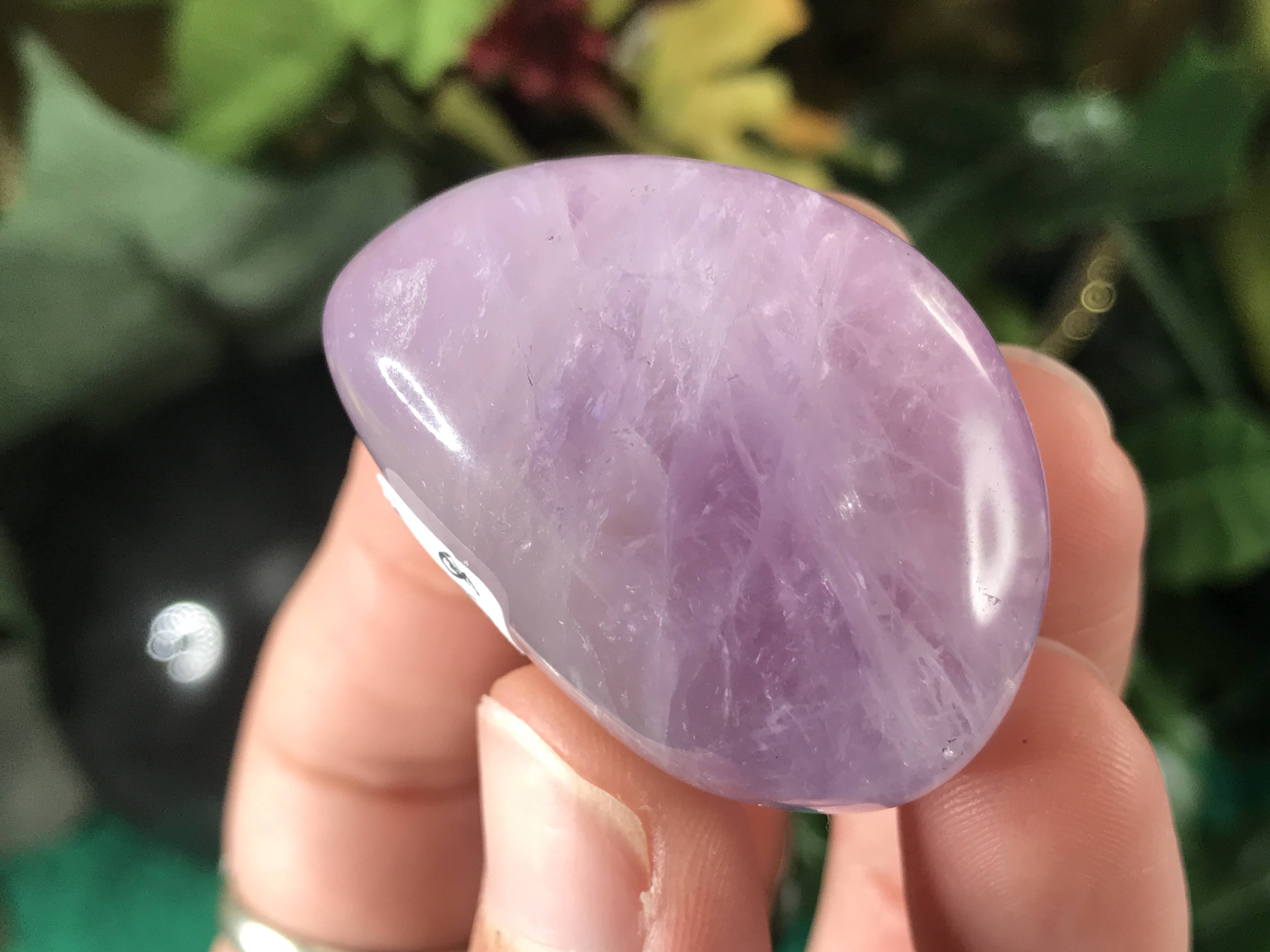 Amethyst! High Quality Amethyst Palm Stones! #151-155