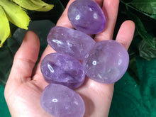 Load image into Gallery viewer, Amethyst! High Quality Amethyst Palm Stones! #151-155
