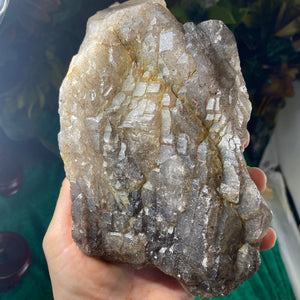 STELLAR "Sacred 7" Included Smoky Amethyst Elestial Quartz! C483