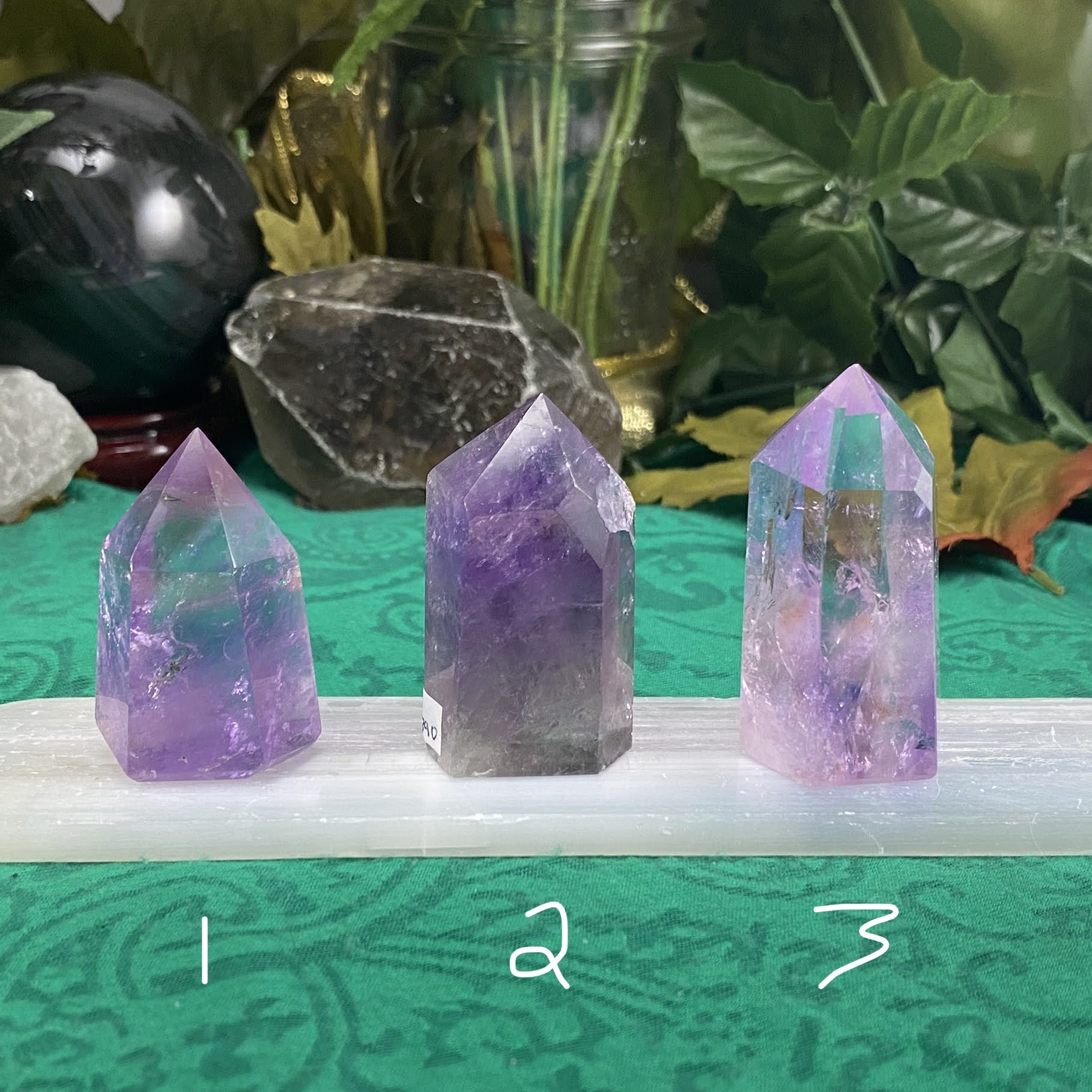High Quality Amethyst Towers / Points / Obelisks! (per piece) (C389/C390/C391)