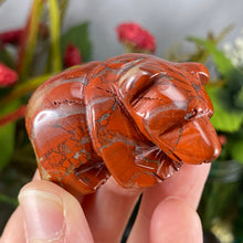 Load image into Gallery viewer, Crystal Bear Carvings! Obsidian, Red Jasper, or Tiger Eye Bear Carving! (price for one) C364/C363/C362