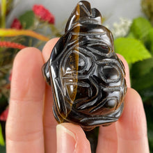 Load image into Gallery viewer, Crystal Turtle Carvings! Crazy Lace Agate, Larvikite, or Tiger Eye Turtle Carving! (price for one) C359/C360/C361