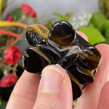 Load image into Gallery viewer, Crystal Turtle Carvings! Crazy Lace Agate, Larvikite, or Tiger Eye Turtle Carving! (price for one) C359/C360/C361