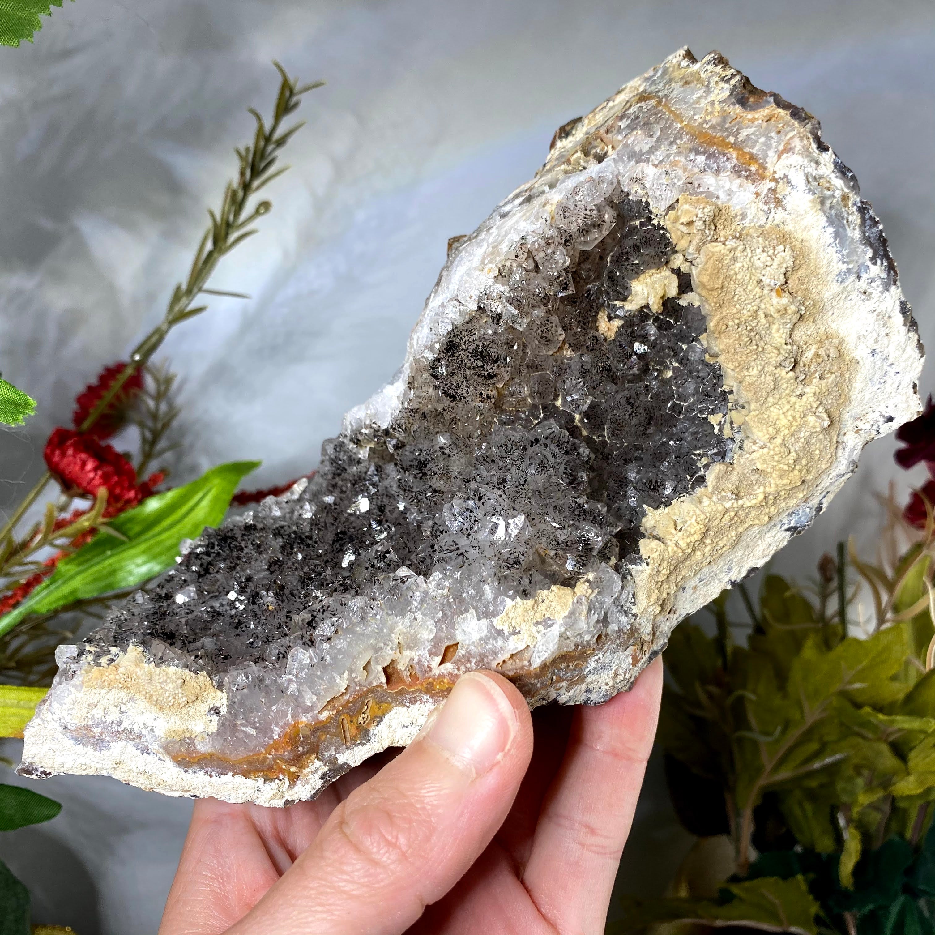 Amethyst - STUNNING Natural "Black" Amethyst Cluster (Black Manganese Amethyst) from Morocco! (B657)