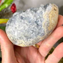 Load image into Gallery viewer, Celestite- Large Raw Celestite Crystal Cluster Egg! (B734)