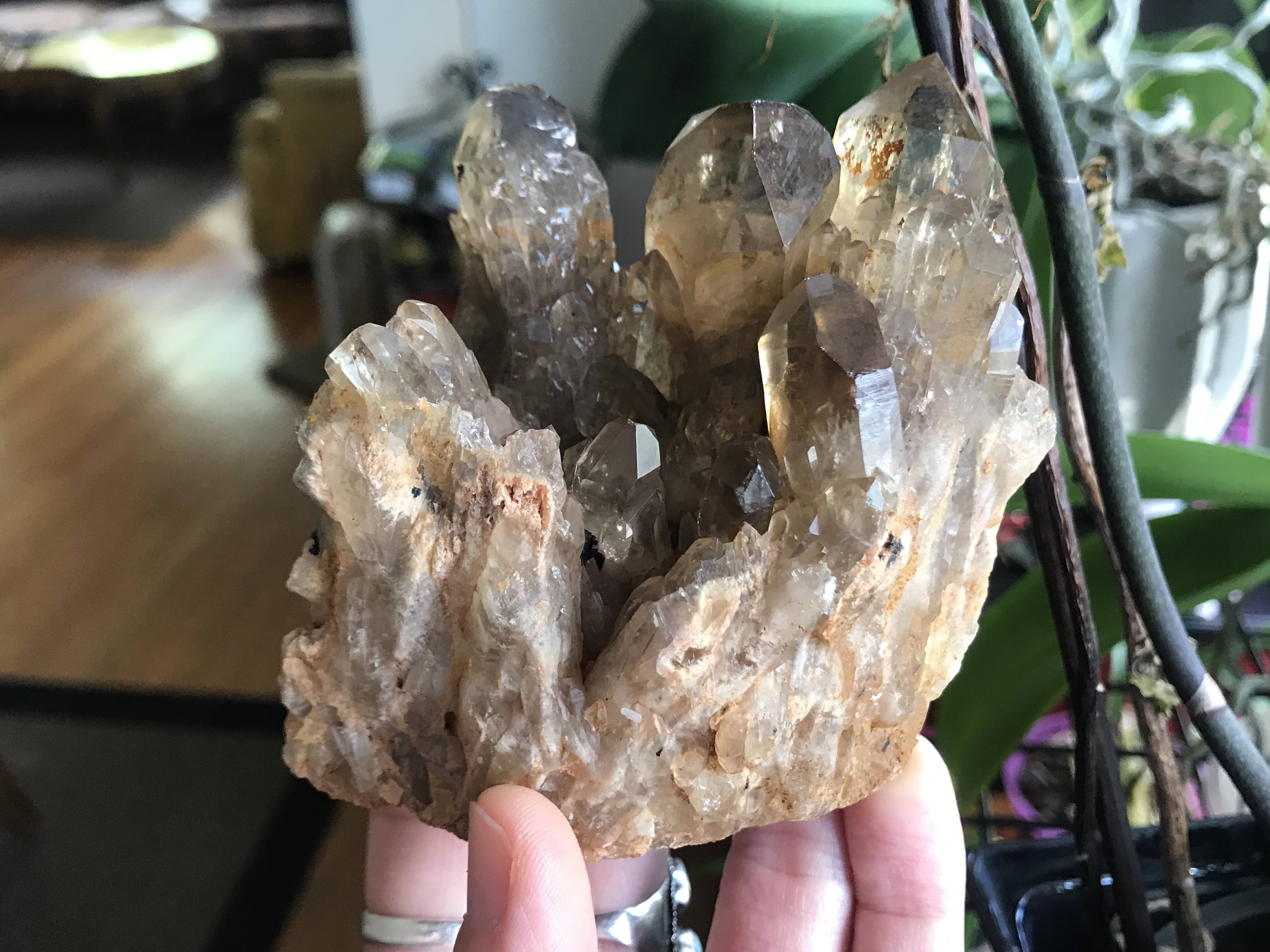 Citrine- Self Standing Congo / “Kundalini” Citrine Large Cluster!