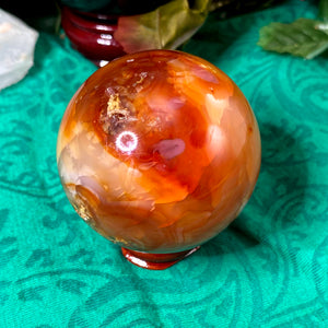Carnelian - Fiery Polished Carnelian Sphere! #105
