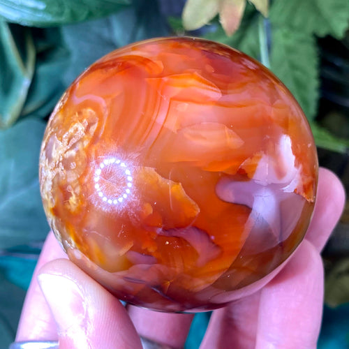 Carnelian - Fiery Polished Carnelian Sphere! #105