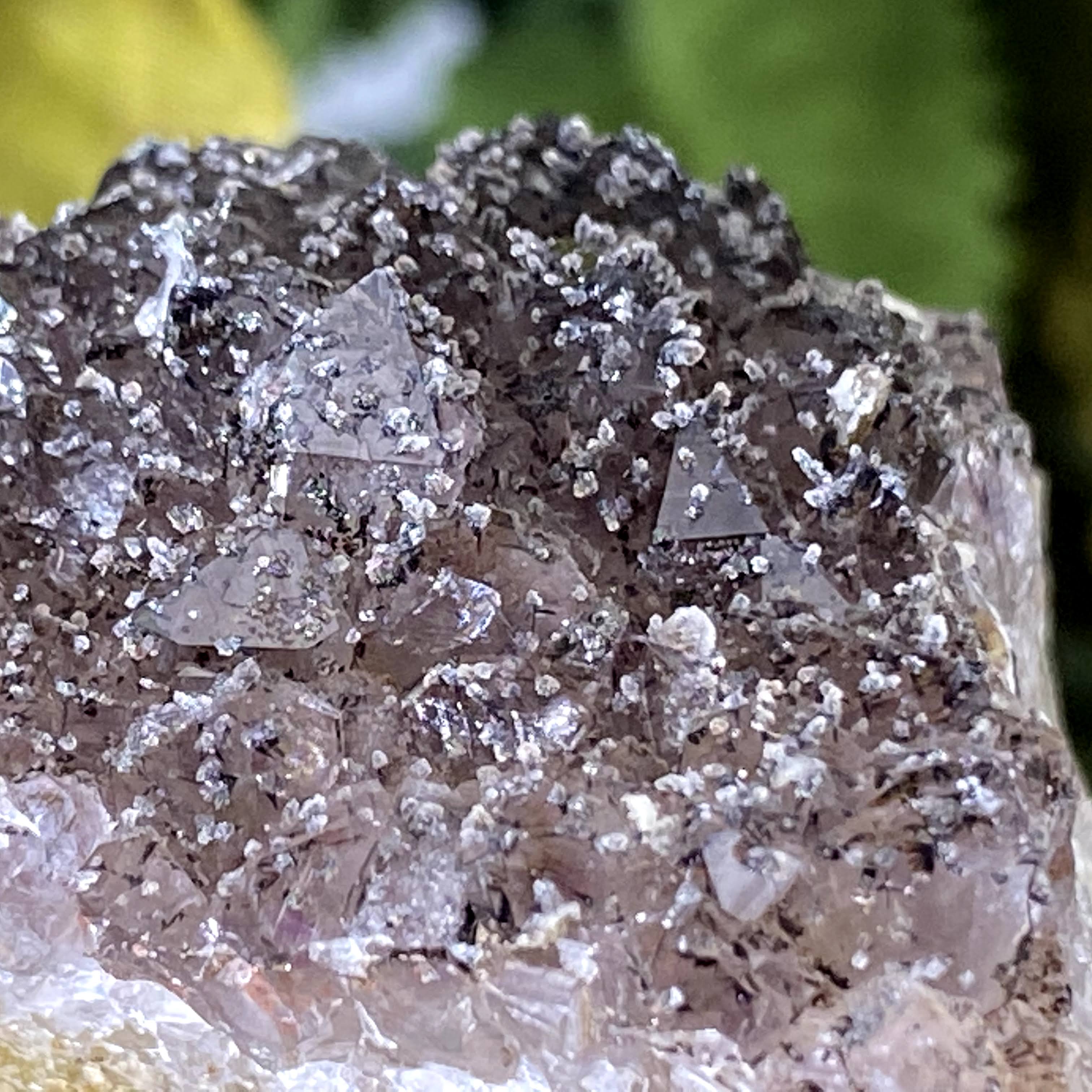 Amethyst - Natural "Black" Amethyst Cluster (Black Manganese Amethyst) from Morocco! (B647)