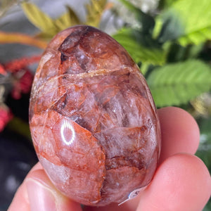 Hematoid Quartz- Red Fire Quartz (Harlequin) Palm Stones! Your Pick! (A167/A170/A171/A172)
