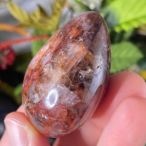 Hematoid Quartz- Red Fire Quartz (Harlequin) Palm Stones! Your Pick! (A167/A170/A171/A172)