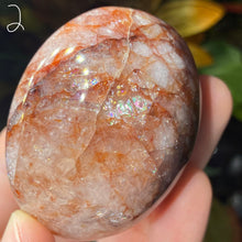 Load image into Gallery viewer, Hematoid Quartz- Red Fire Quartz (Harlequin) Palm Stones! Your Pick! (A167/A170/A171/A172)