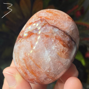 Hematoid Quartz- Red Fire Quartz (Harlequin) Palm Stones! Your Pick! (A167/A170/A171/A172)
