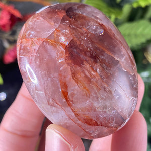 Hematoid Quartz- Red Fire Quartz (Harlequin) Palm Stones! Your Pick! (A167/A170/A171/A172)