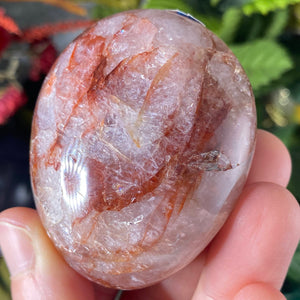 Hematoid Quartz- Red Fire Quartz (Harlequin) Palm Stones! Your Pick! (A167/A170/A171/A172)
