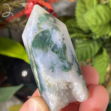 Load image into Gallery viewer, Agate - Super Green Dreamy Moss Agate Towers / Points / Obelisks! (B423/B425/B427/B430/B433)