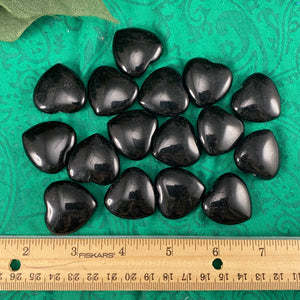 Black Tourmaline (schorl) - Black Tourmaline Polished Heart! (buy 1 or get a discount on more!) B311