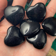 Load image into Gallery viewer, Black Tourmaline (schorl) - Black Tourmaline Polished Heart! (buy 1 or get a discount on more!) B311