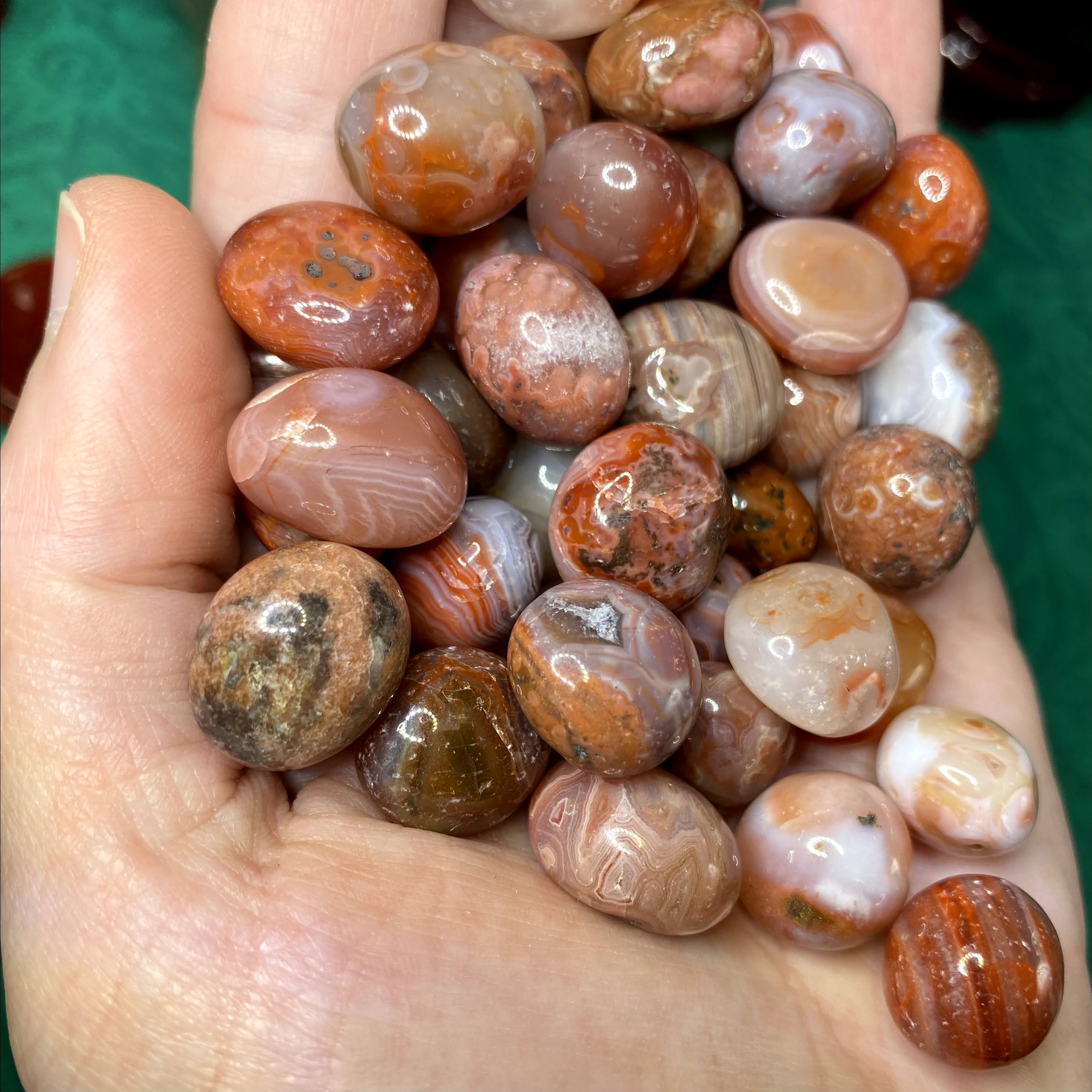 Carnelian - Carnelian Tumbled Stone - Price for one single stone or save more buy bulk! (A979 SM)