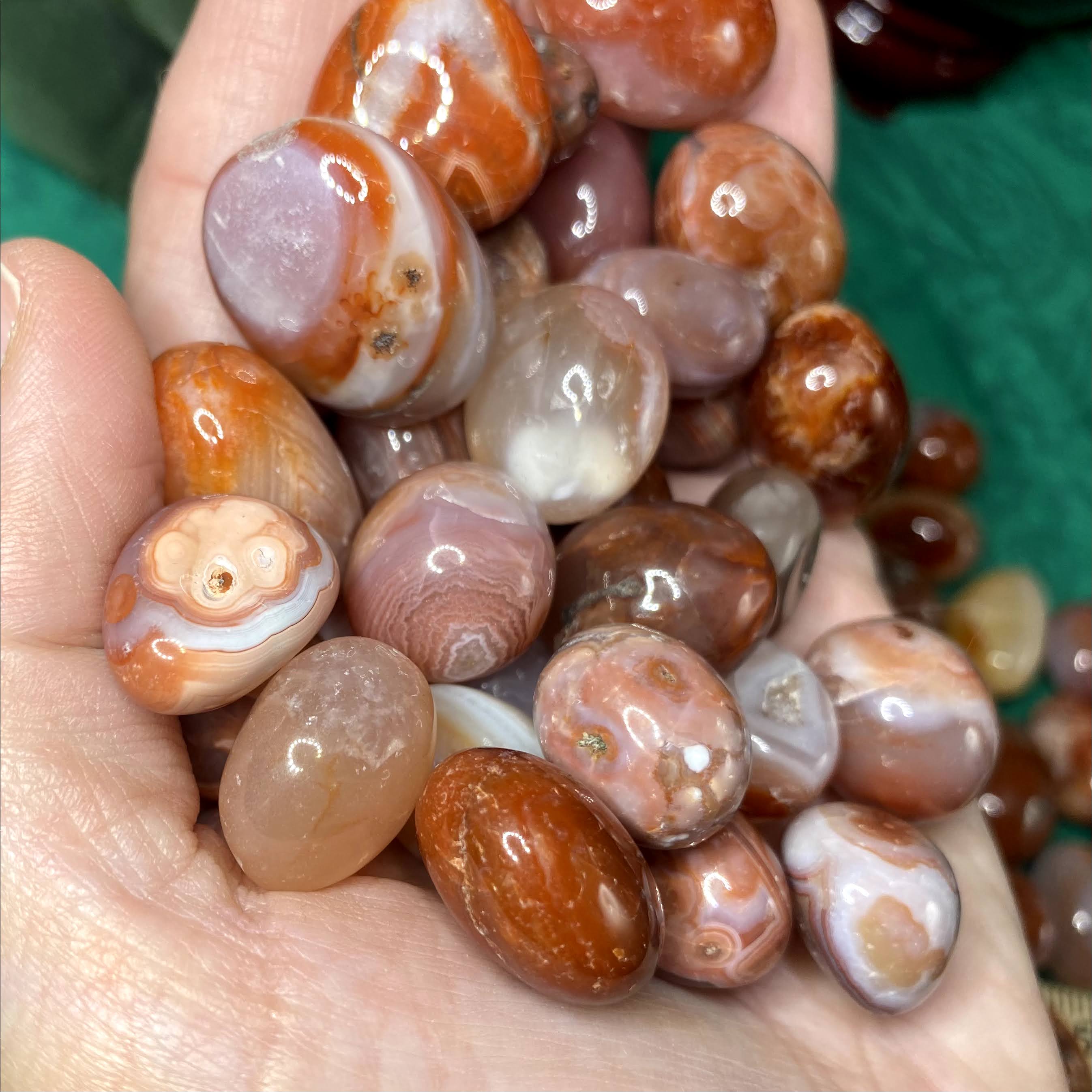 Carnelian - Carnelian Tumbled Stone - Price for one single stone or save more buy bulk! (A980 MED)