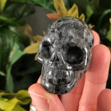 Load image into Gallery viewer, Obsidian &amp; Larvikite Crystal Skulls! (644)