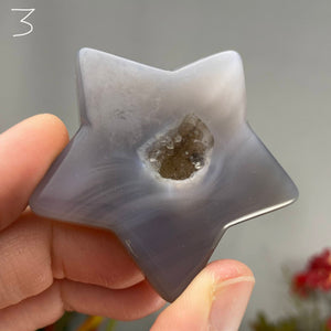 Agate - Dreamy Agate Stars! Some with Druzy! (B665-1/B665-2/B665-3/B665-4)