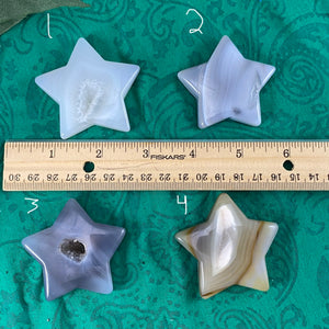 Agate - Dreamy Agate Stars! Some with Druzy! (B665-1/B665-2/B665-3/B665-4)
