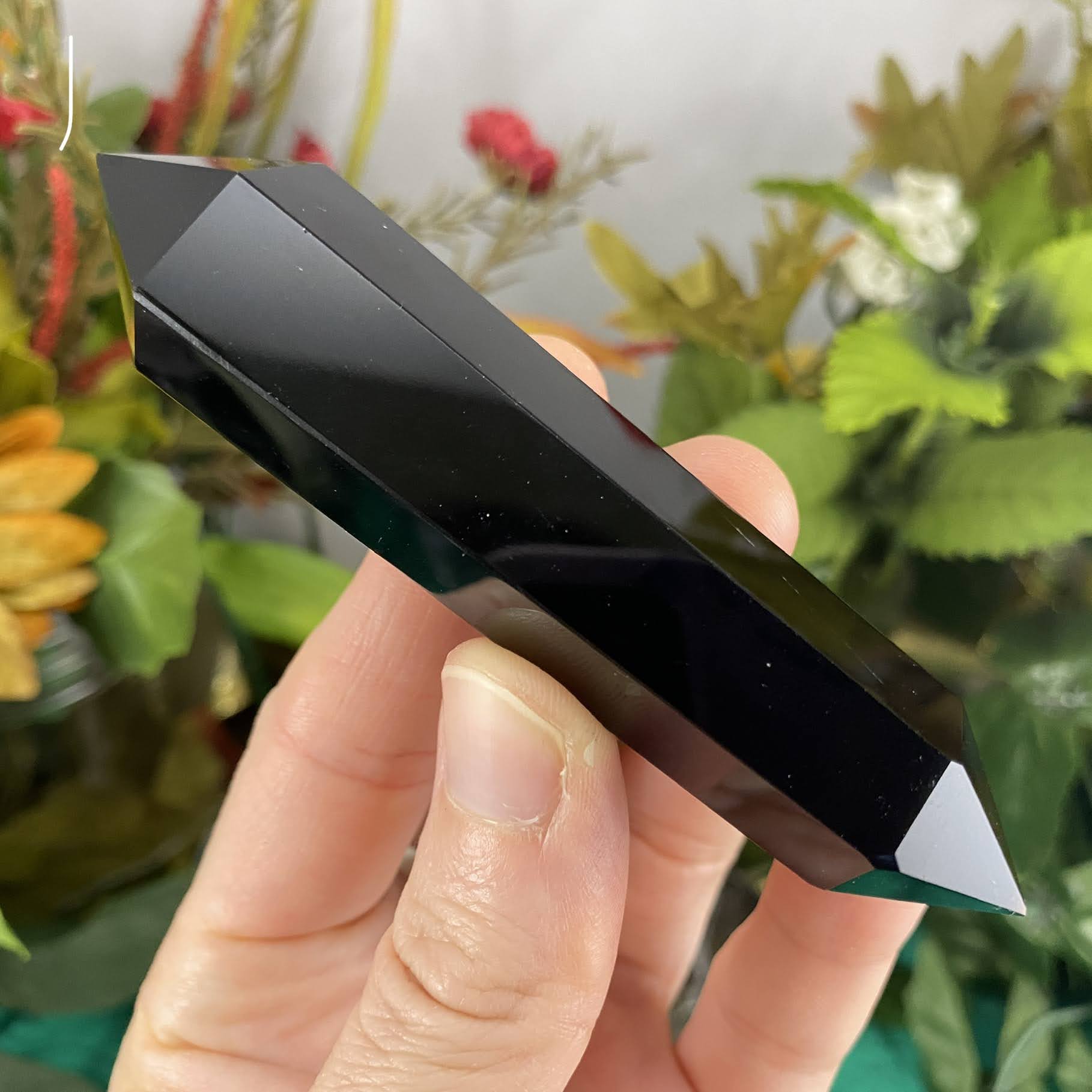 Obsidian- Black Obsidian DT / Double Terminated Points! B370/B372/B375