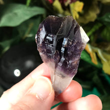 Load image into Gallery viewer, Amethyst- Elestial Amethyst Points with Hematite, and Clear Quartz Roots! (849, 854, 860, 859))