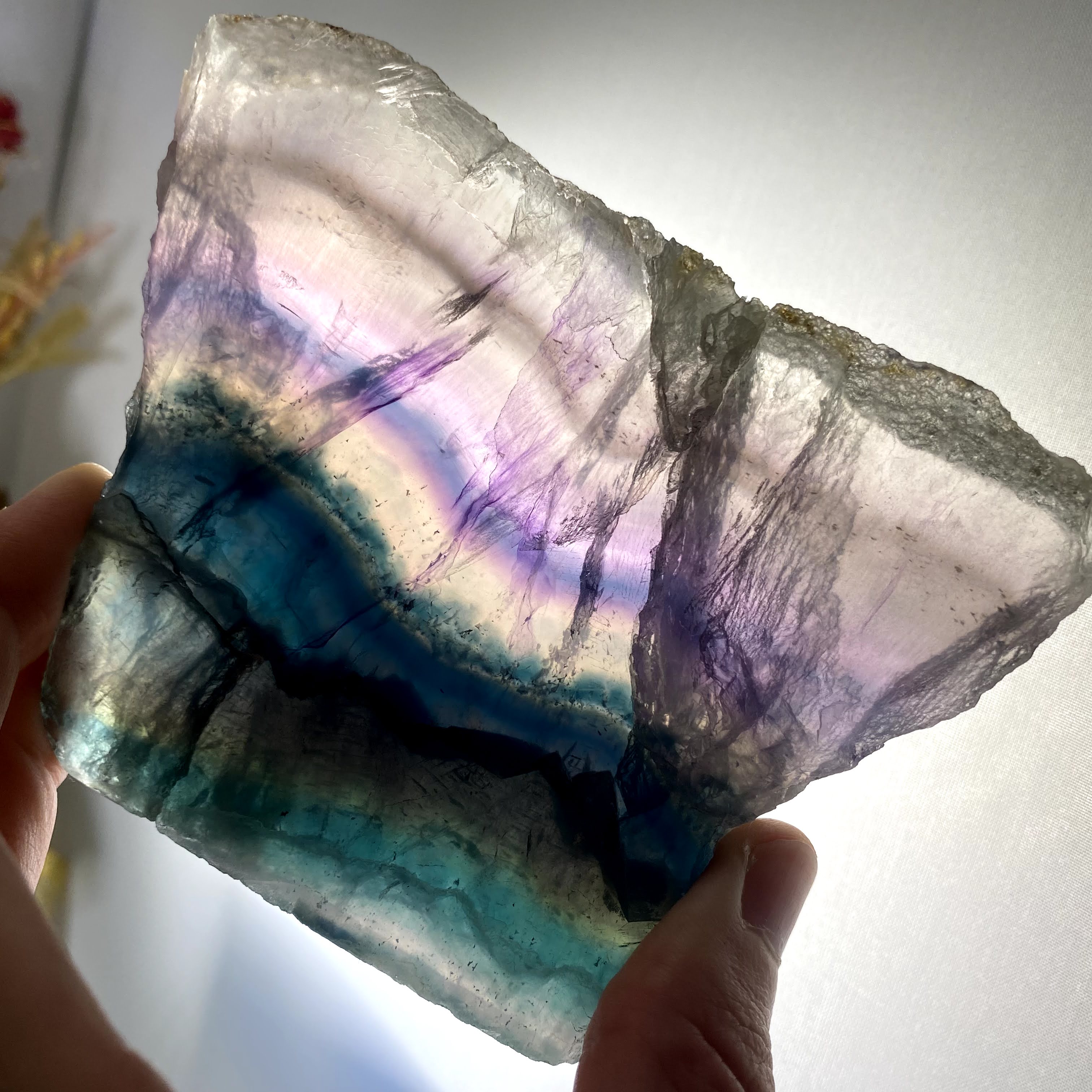 Fluorite- Dreamy Fluorite Slices / Slabs! Choose your favorite (B869/B871)