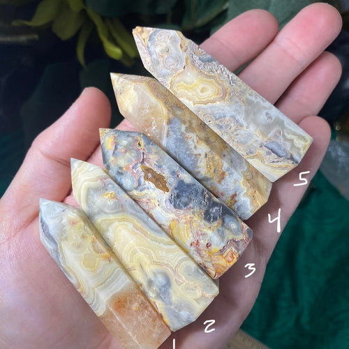 Agate - Crazy Lace / Mexican Lace Agate Towers / Points / Obelisks! (A783/A784/A785/A786/A788))