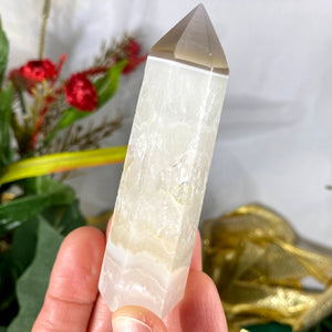Agate - Heavenly Agate & Clear Quartz Towers / Points / Obelisks! (B951/B952/B953/B954)