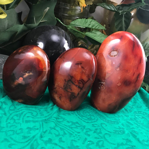 Carnelian - Polished Self Standing Carnelian Freeforms! Choose the one that speaks to YOU! (A27/A28/A29)