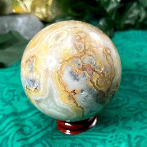 Agate - Crazy Lace Agate Sphere 62mm - B997