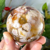 Agate - Flower Plume Agate Sphere 63.5mm - C10