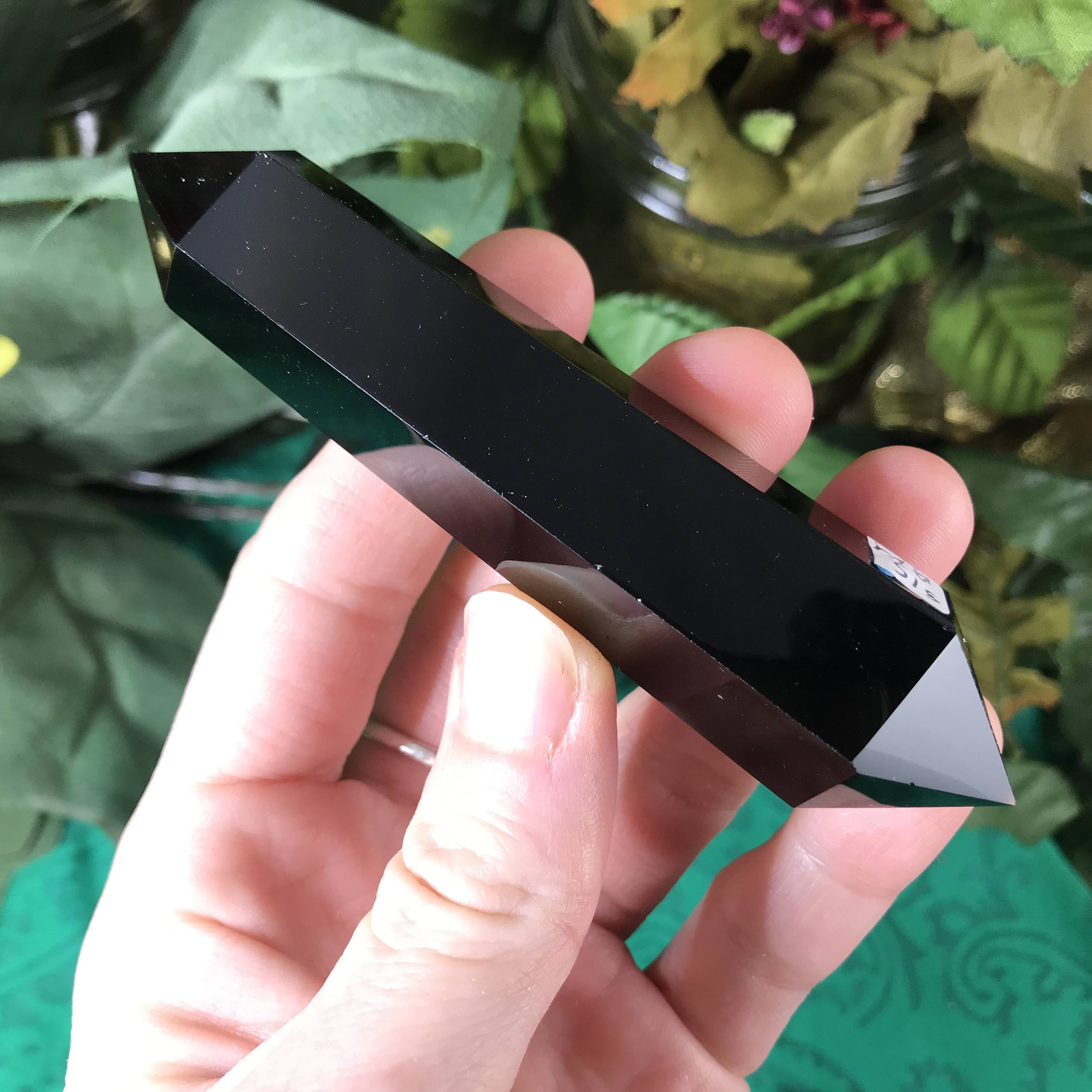 Obsidian- Black Obsidian DT / Double Terminated Points!