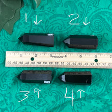 Load image into Gallery viewer, Obsidian- Black Obsidian Tower / Points / Obelisks! Some with sheen. (462-1to4)