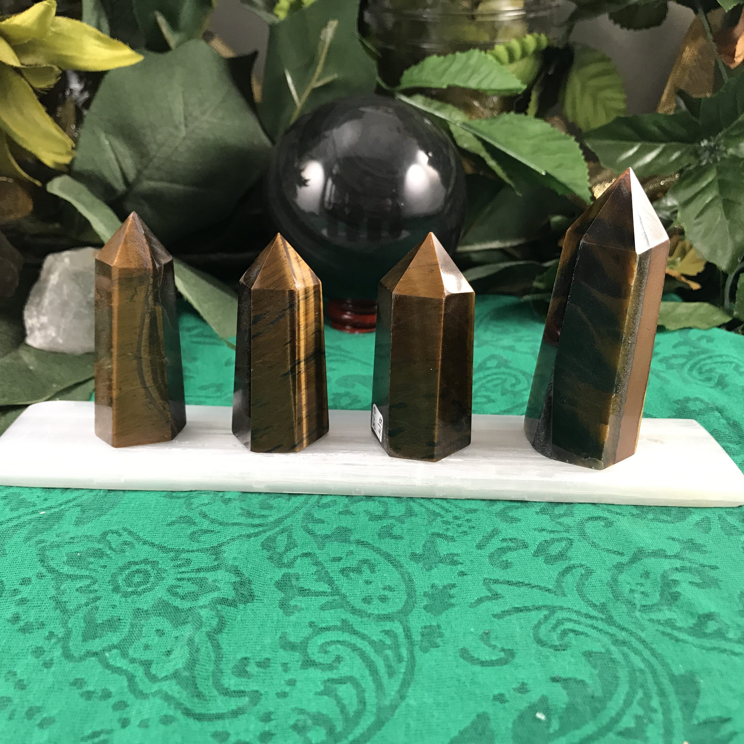 Tiger Eye Polished Tower / Point Obelisk! (674.675.678.682)