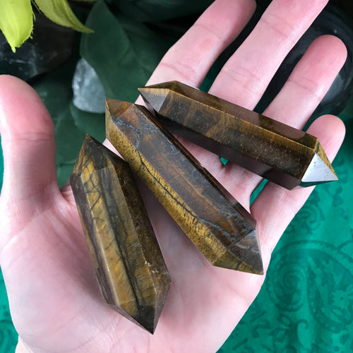 Tiger Eye Polished Double Terminated Point / Wand!