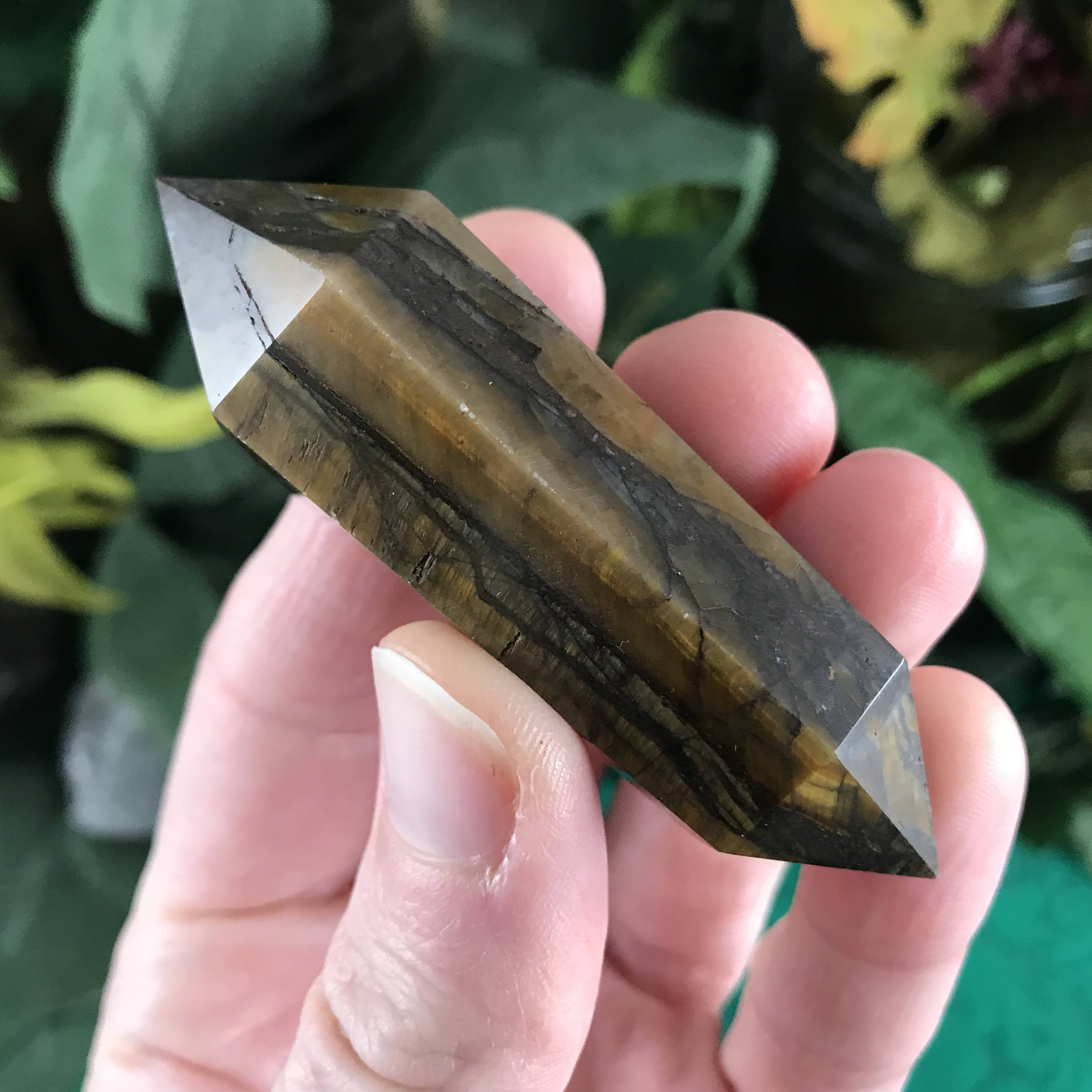 Tiger Eye Polished Double Terminated Point / Wand!
