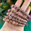 Rhodonite - Rhodonite Round Bead Bracelets! (Price for one single strand stretchy bracelet) C772