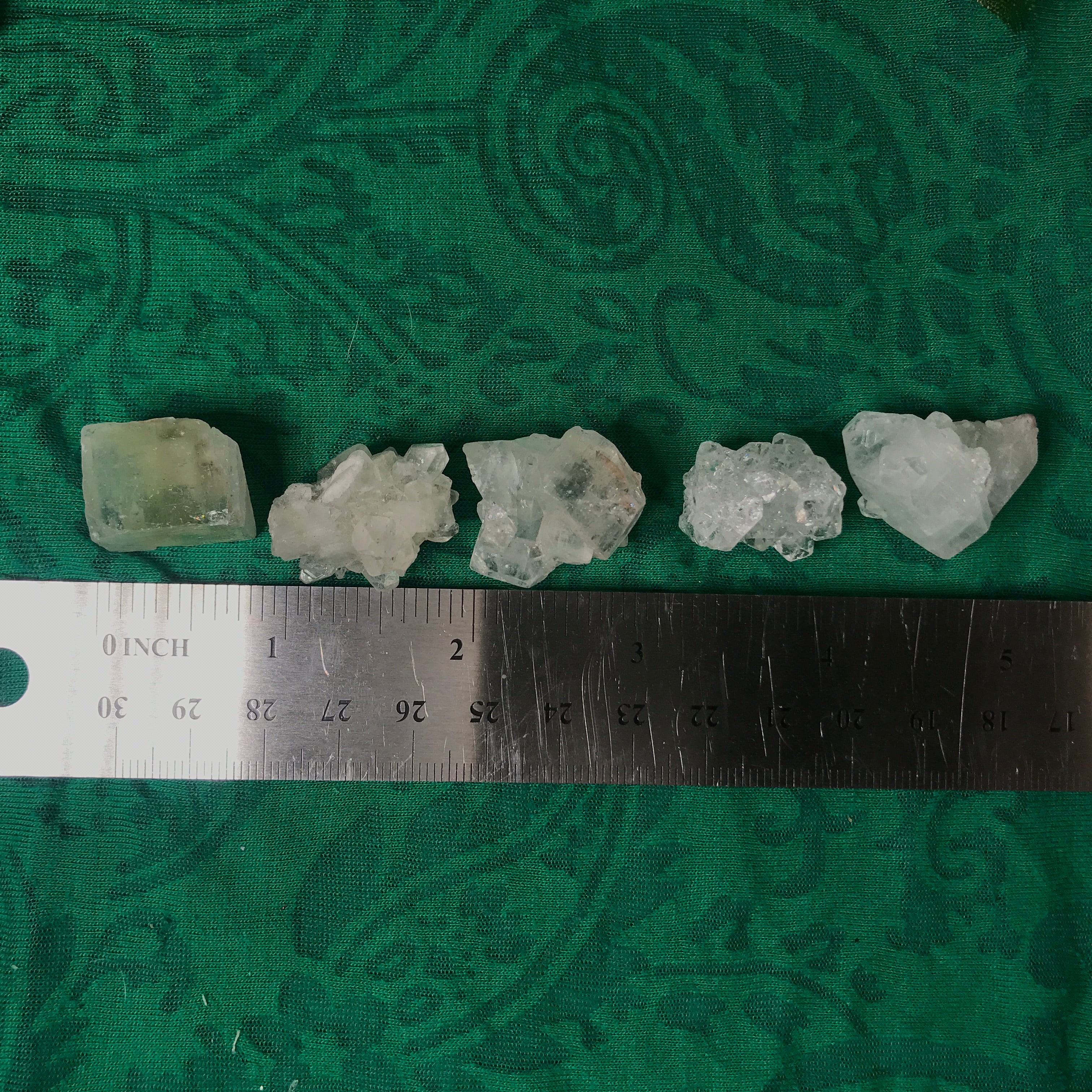 Apophyllite Xtra Small Clusters & Cube!