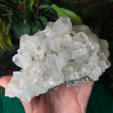 Load image into Gallery viewer, Apophyllite Cluster with Multiple Generations of Growth and a Touch of Green