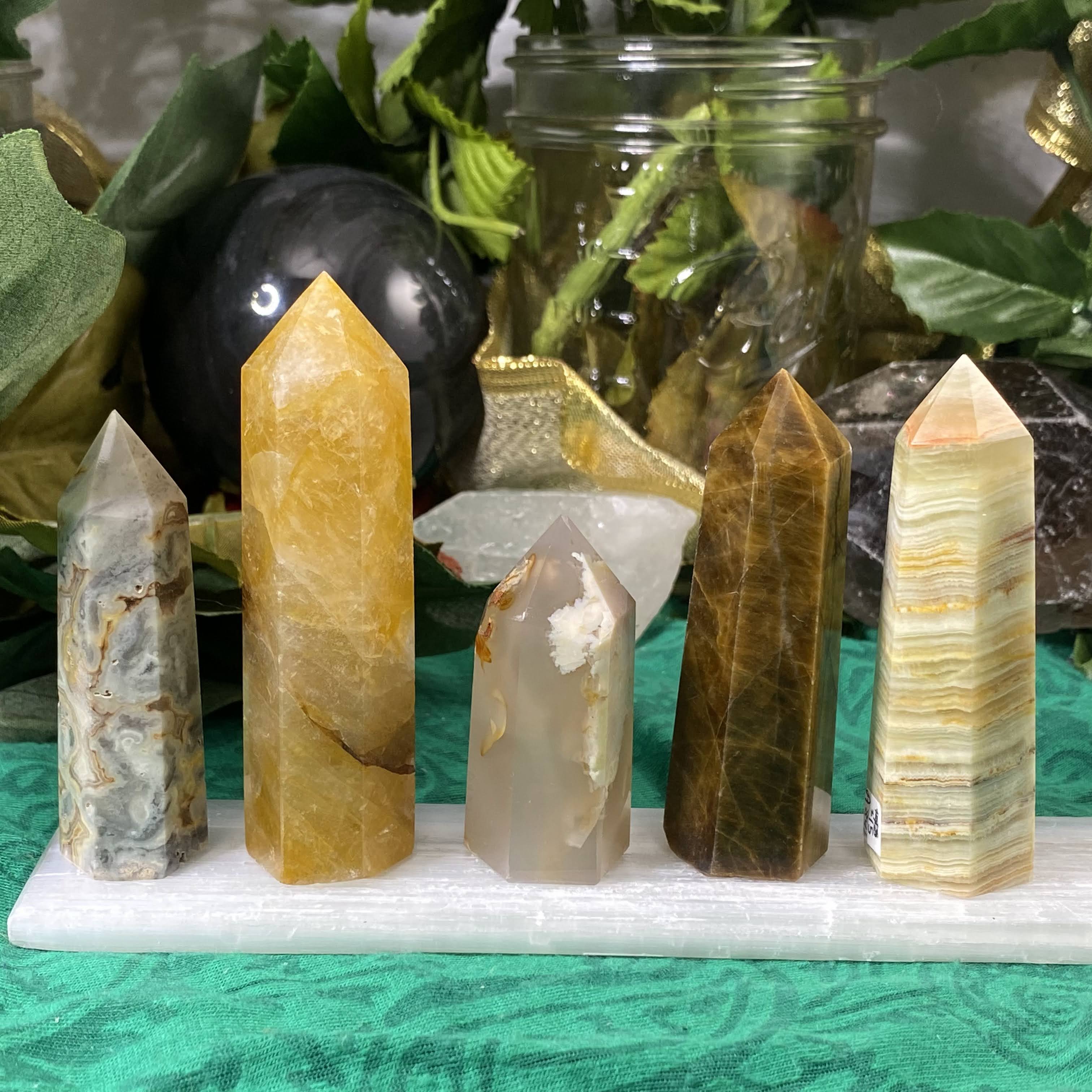 SPECIAL BUNDLE DEAL! LOWER CHAKRA TOWERS / POINTS 5 PC SET! C203